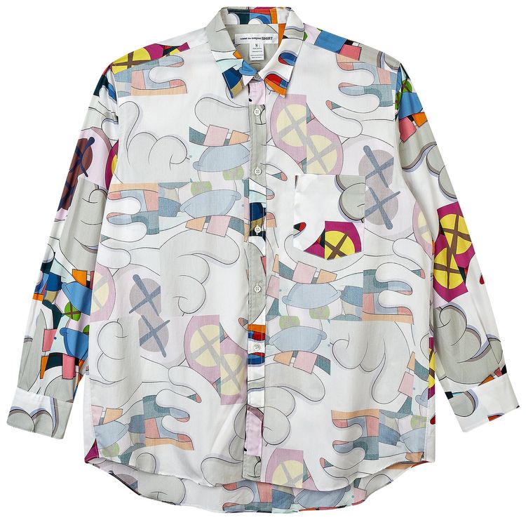 Comme des Garcons SHIRT x KAWS Classic Reserved Printed Shirt Print I MulticolorGrey