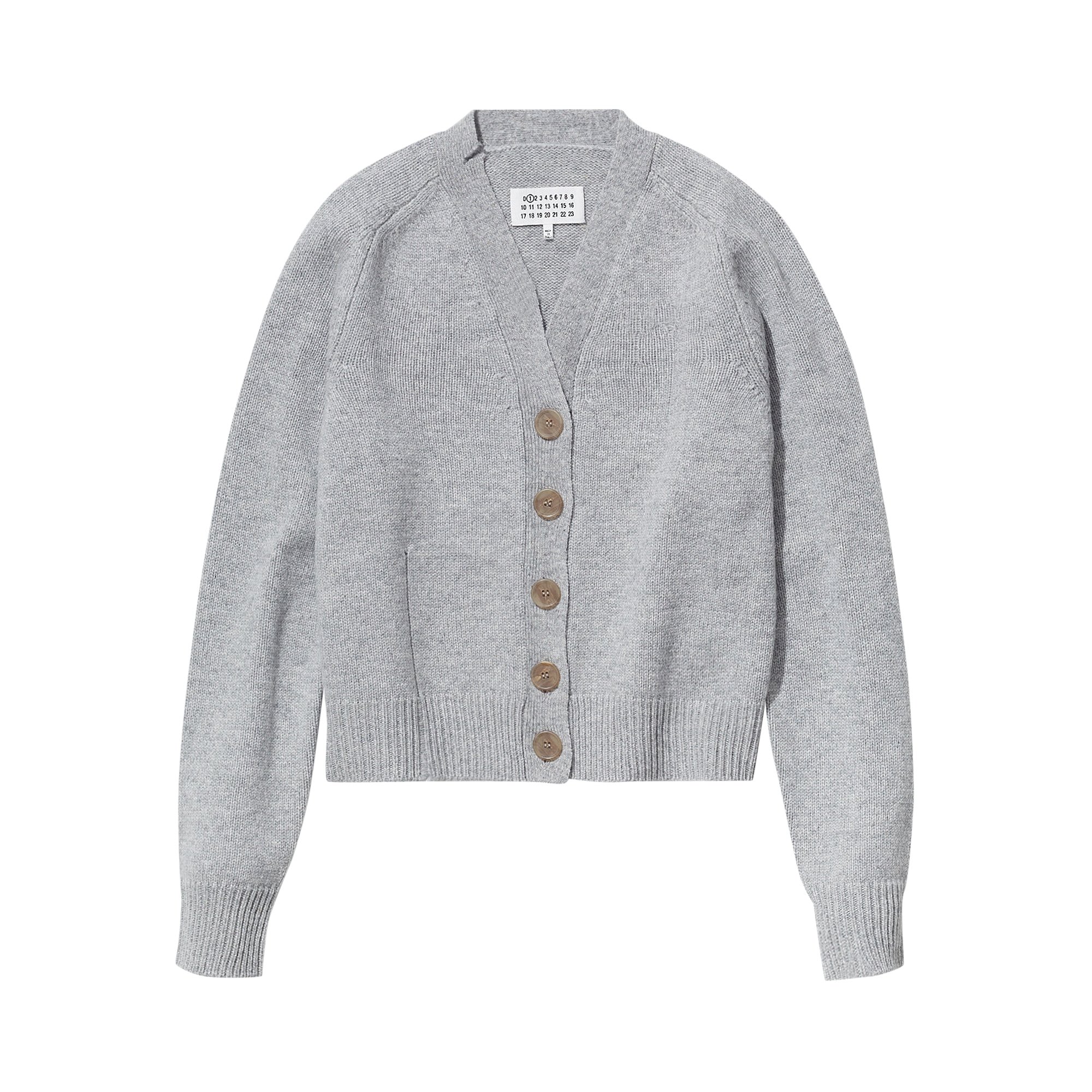Buy Maison Margiela Knitted Cardigan 'Light Grey' - S51GP0238 