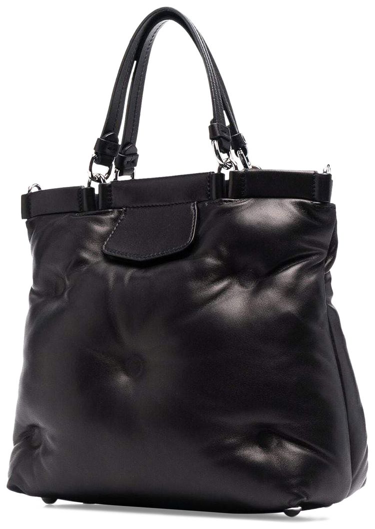 Maison Margiela Glam Slam Top Handle Bag With Crossbody Strap Black