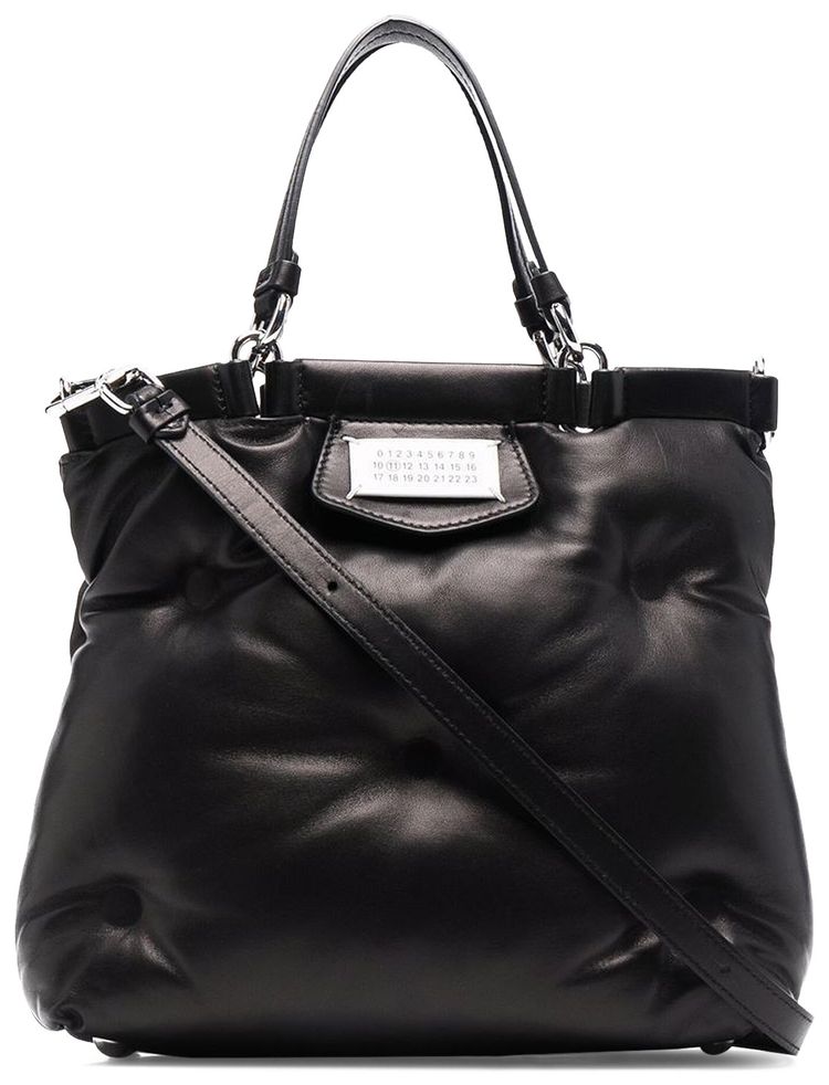 Maison Margiela Glam Slam Top Handle Bag With Crossbody Strap Black