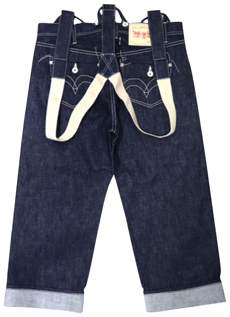 Junya Watanabe Denim Pants With Suspender Indigo