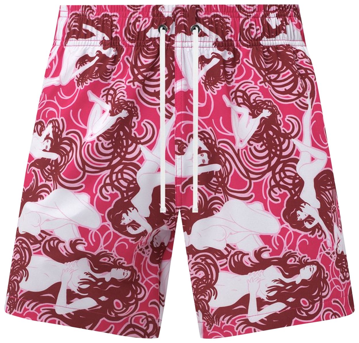 Amiri Naked Girls Swim Trunks Pink GOAT