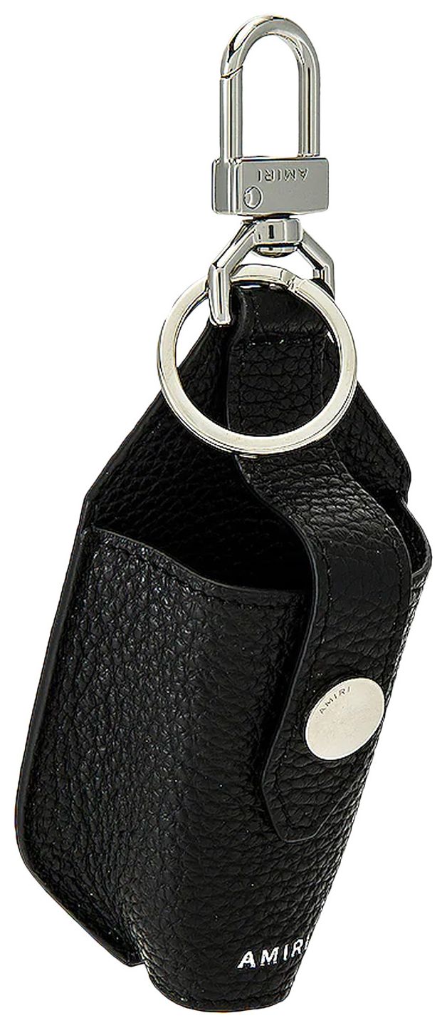 Amiri Leather Hand Sanitizer Holder Black