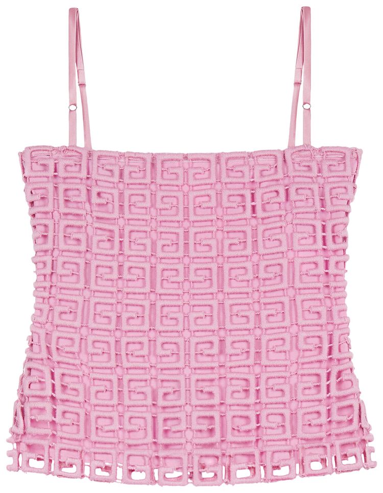 Givenchy 4G Guipure Lace Top Pink