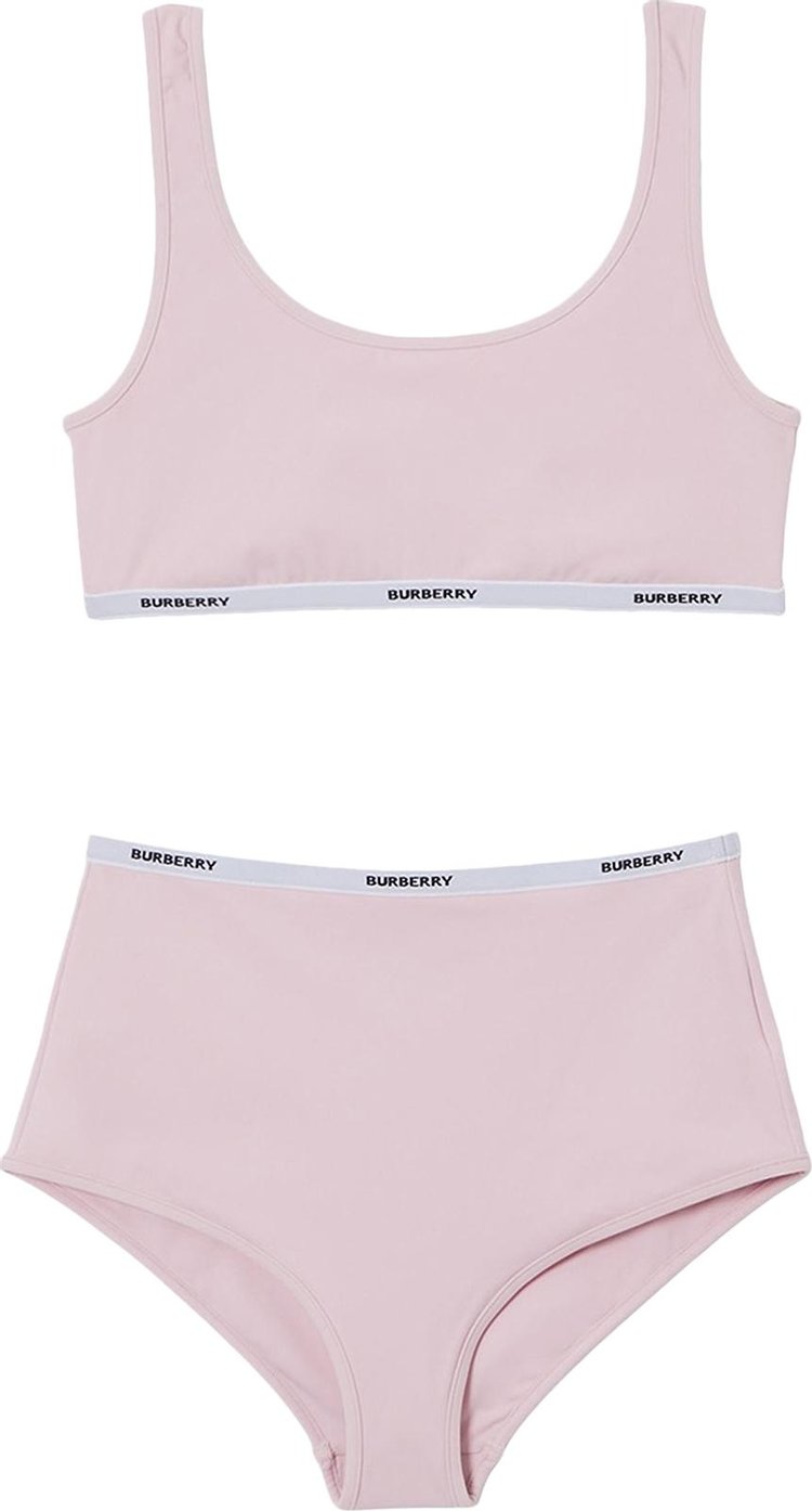 Burberry Tarnie Logo Tape Two-Piece Swimsuit 'Orchid Pink'