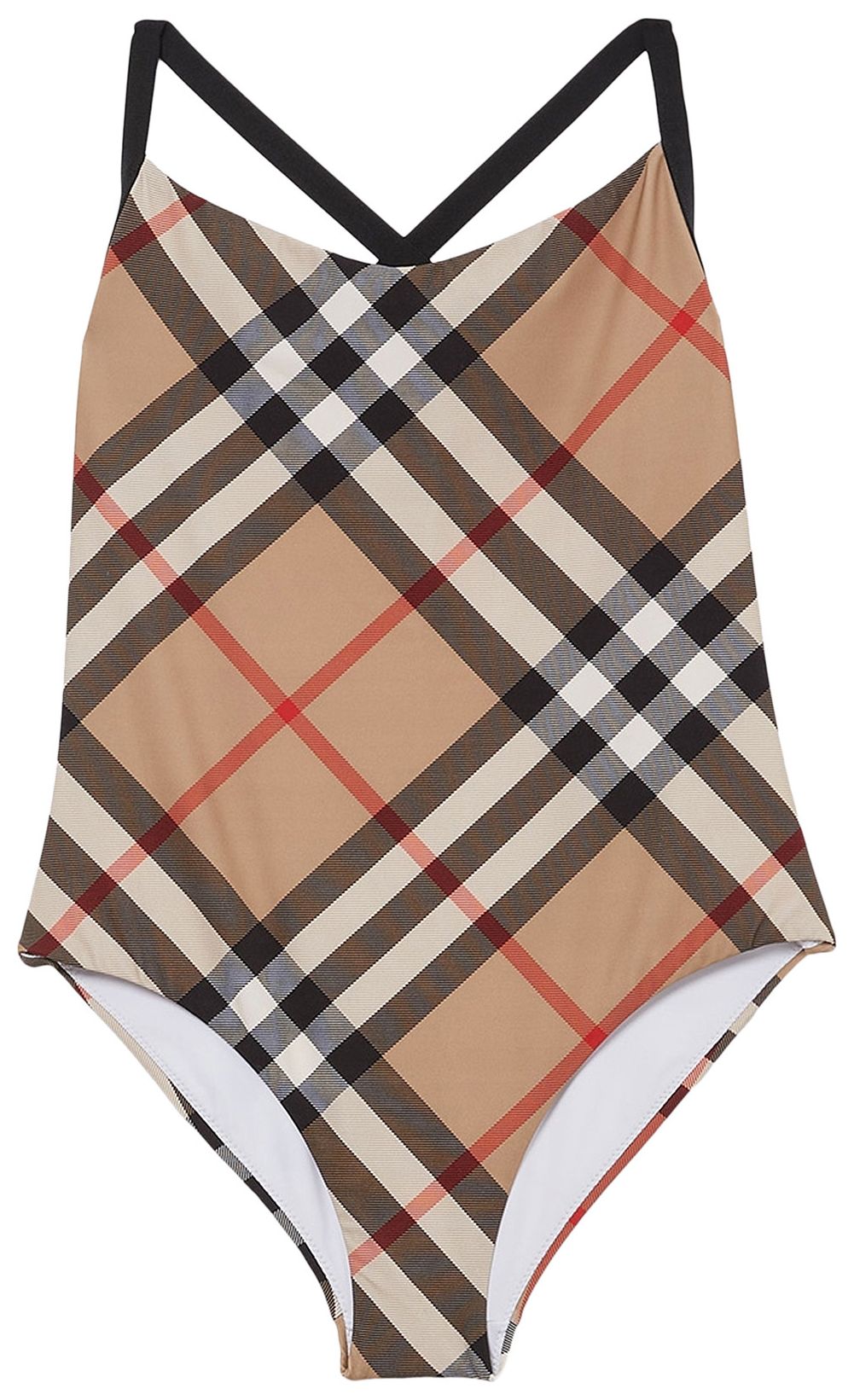 Buy Burberry Alagnon Check One Piece Swimsuit 'Archive Beige' 8039175