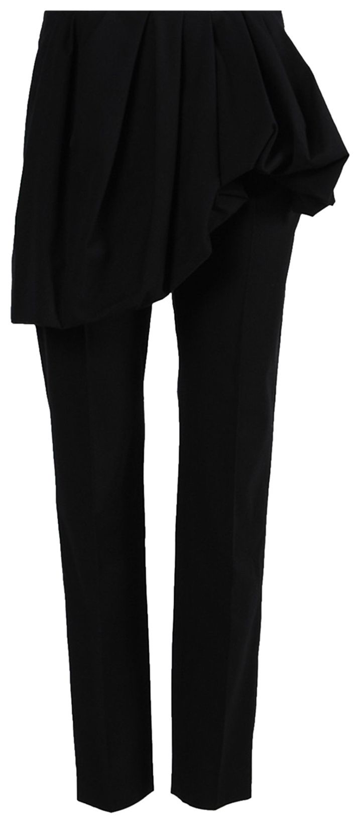 Dries Van Noten Patiar Assymetrical Peplum Pants Black