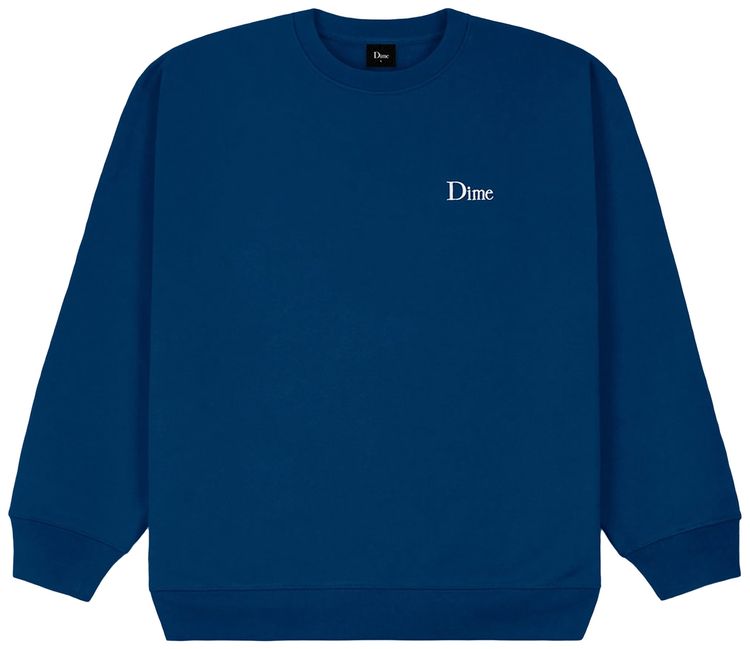 Dime Classic Small Logo Crewneck Navy