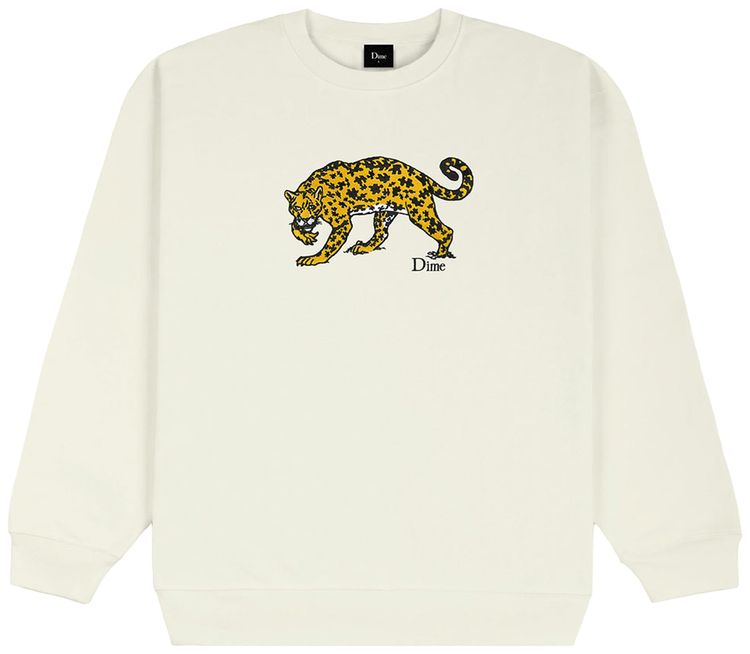 Dime Puzzle Cat Crewneck Cream