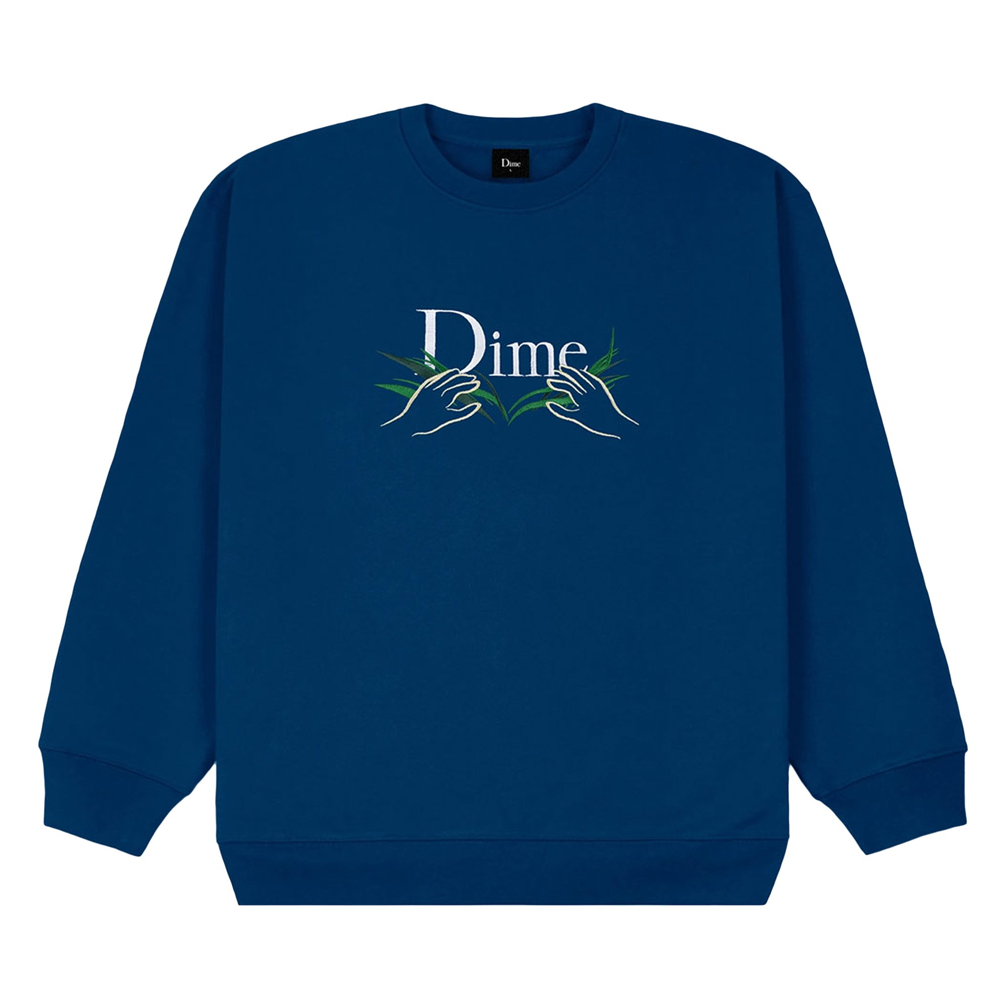 Buy Dime Classic Grass Crewneck 'Navy' - DIMES7016NVY | GOAT