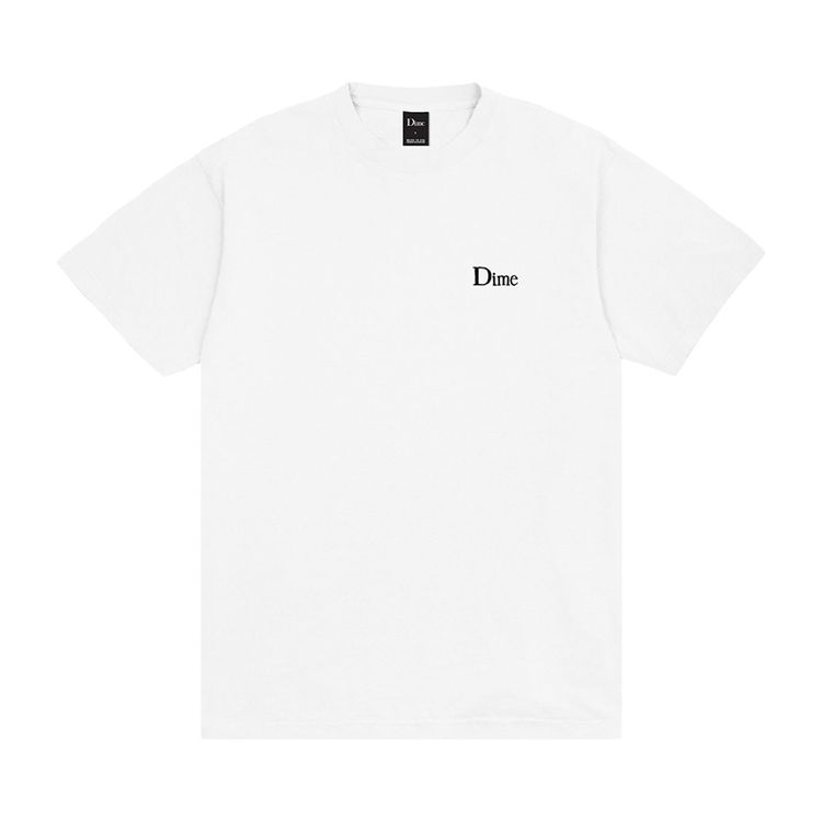 Dime Classic Small Logo T Shirt White