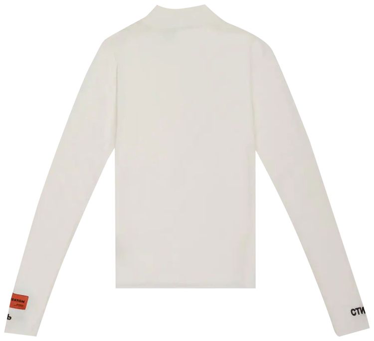 Heron Preston CTNMB Knit Mockneck CreamBlack