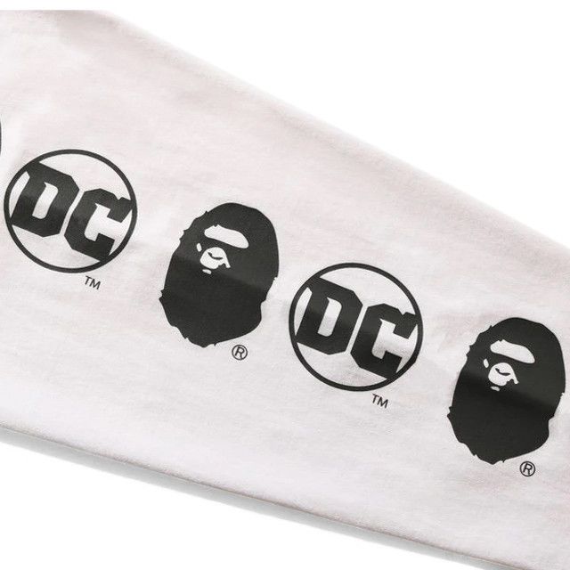 BAPE x DC Batman Long Sleeve Tee White