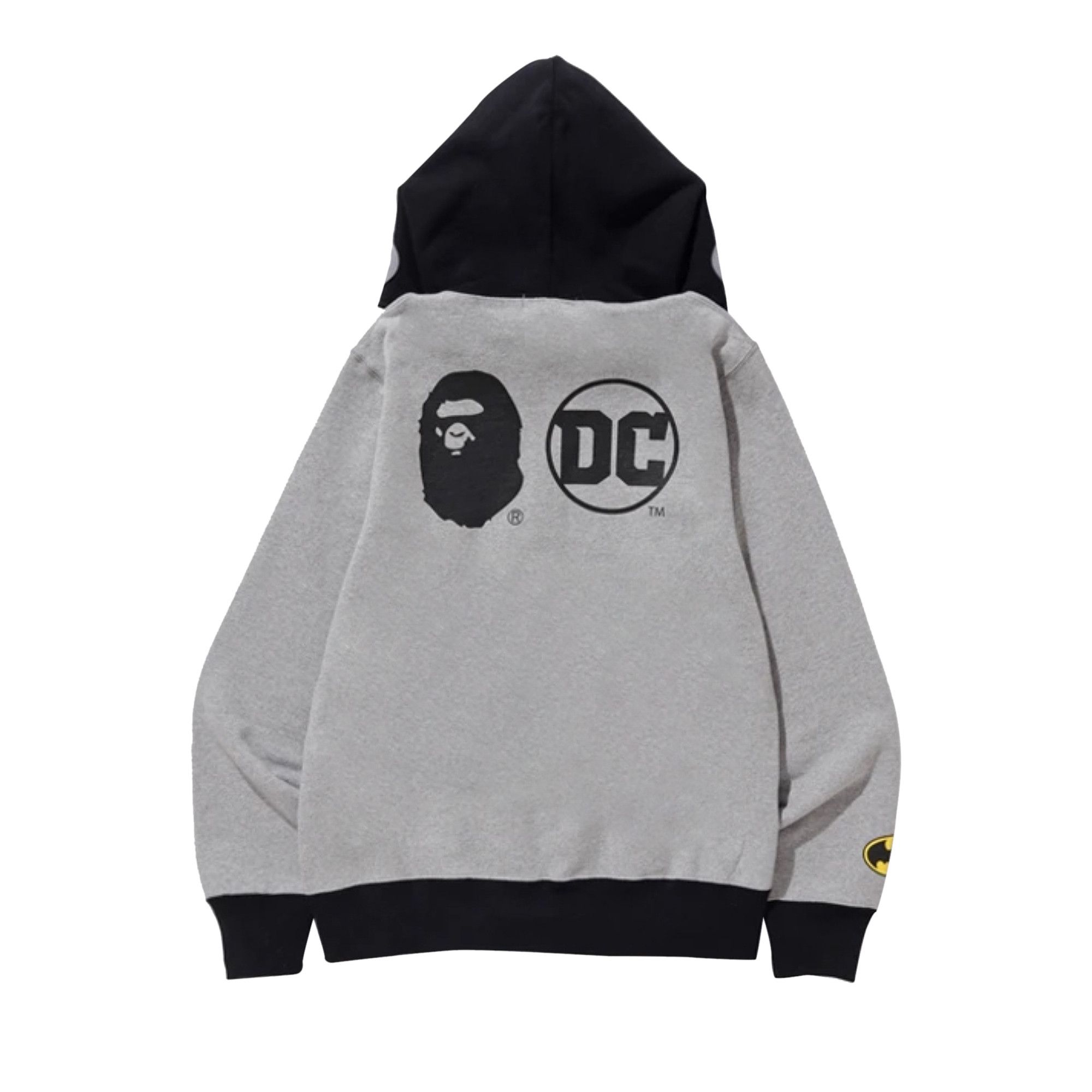 Buy BAPE x DC Batman Full Zip Hoodie 'Grey' - 0039