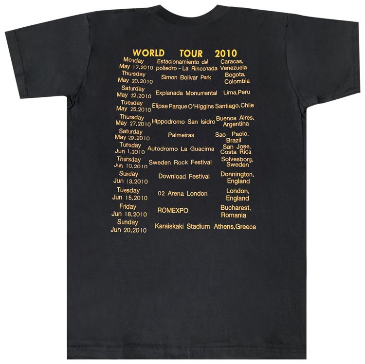 Vintage Aerosmith Rock Band World Tour T Shirt Black