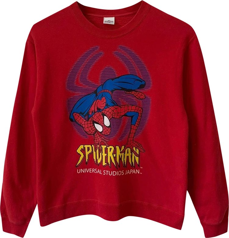 Vintage Spider-Man By Universal Studios Sweatshirt 'Red'