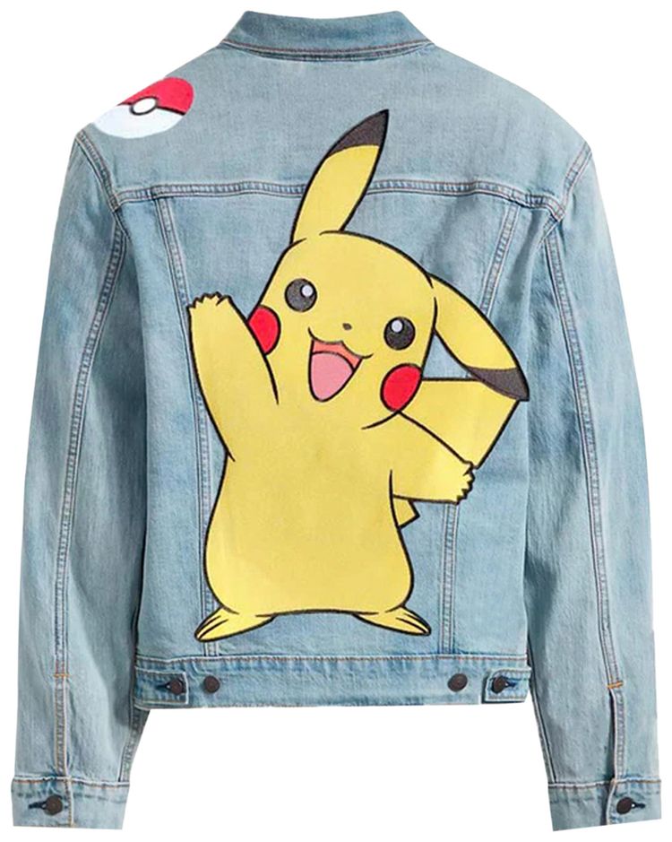 Levis x Pokemon Vintage Fit Trucker Jacket Light Wash