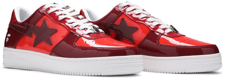 Bapesta Low M1 Color Camo Combo   Red