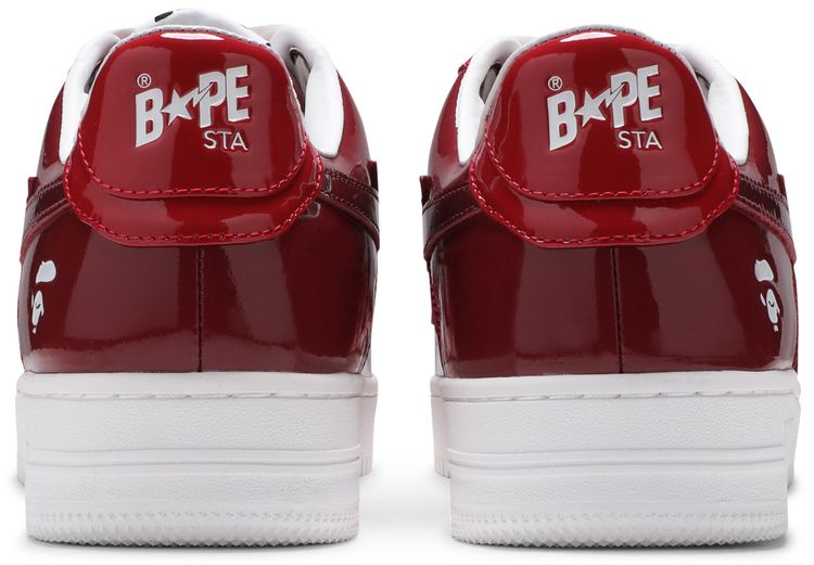 Bapesta Low M1 Color Camo Combo   Red