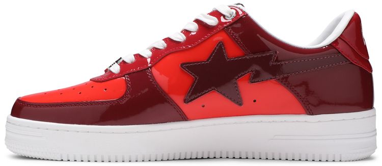 Bapesta Low M1 Color Camo Combo   Red