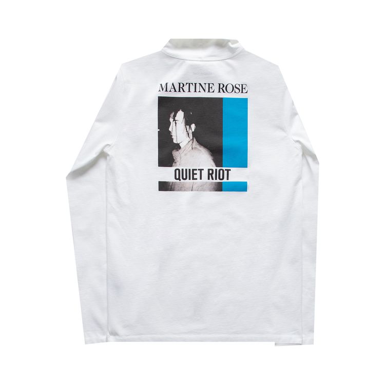 Martine Rose Quiet Riot Turtleneck White