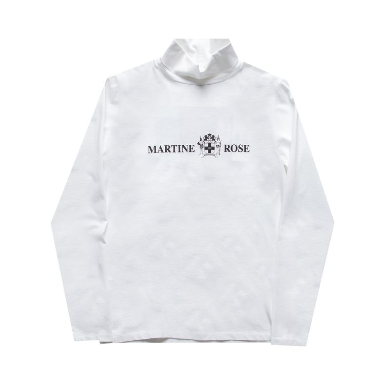 Martine Rose Quiet Riot Turtleneck White
