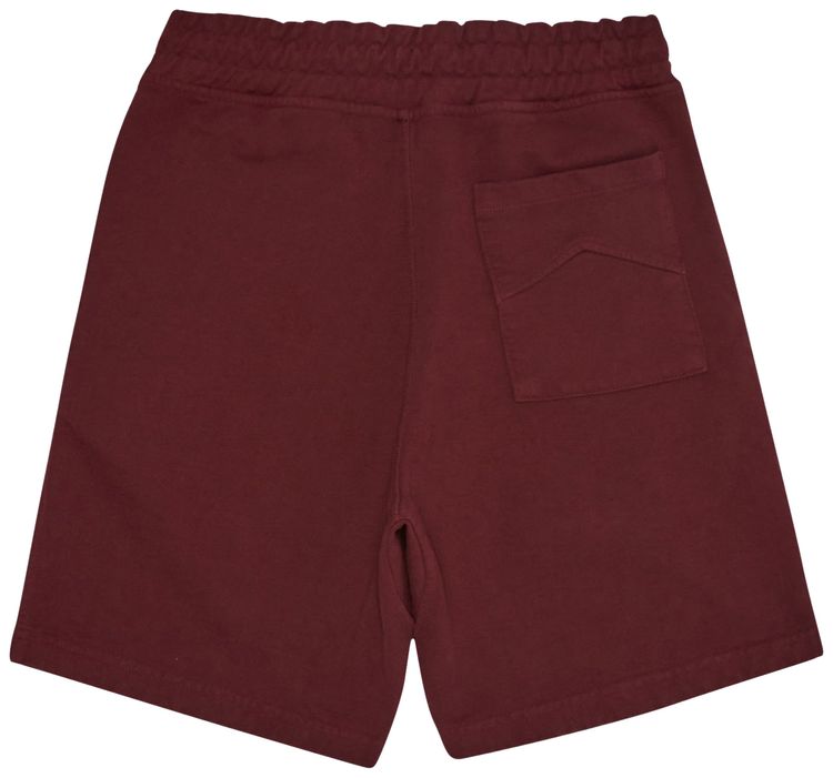 Rhude Signature Logo Terry Short Maroon