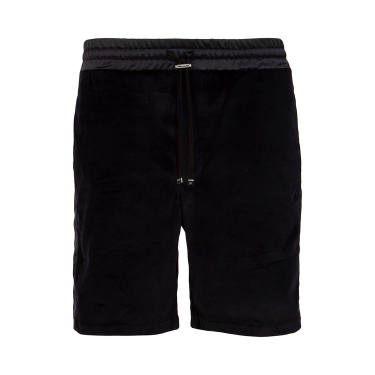 Amiri Velvet Satin Shorts Black