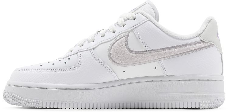 Nike Wmns Air Force 1 07 Essential Chenille Swoosh   White Lilac