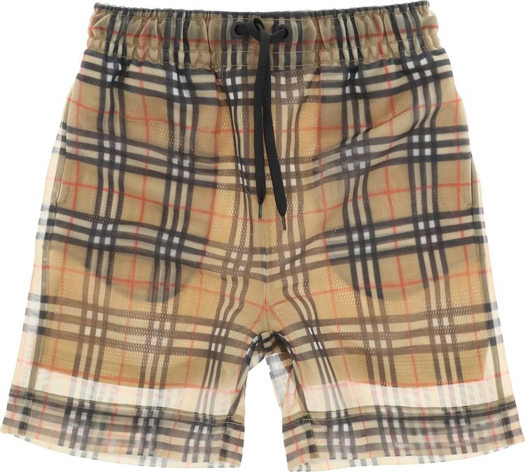 Burberry Tawney Vintage Check Mesh Shorts 'Archive Beige'