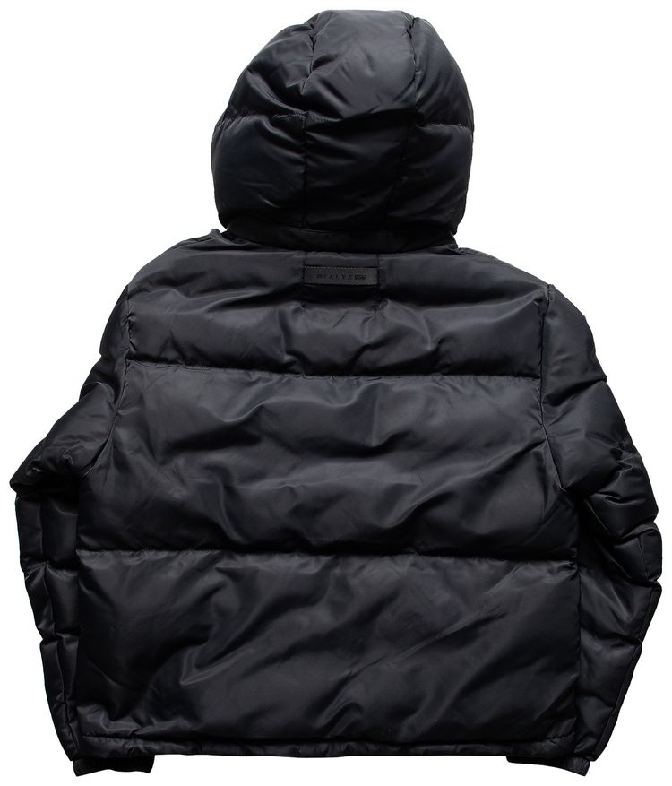 1017 ALYX 9SM Hooded Puffer Jacket With Buckle Black