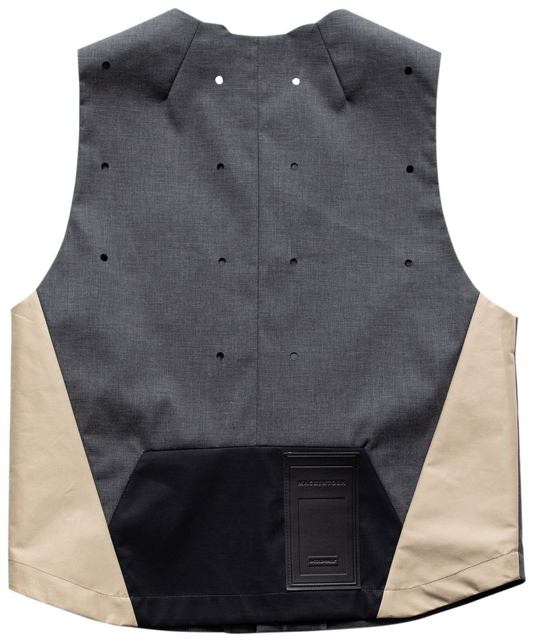 A Cold Wall Woven Mackintosh Gilet Charcoal