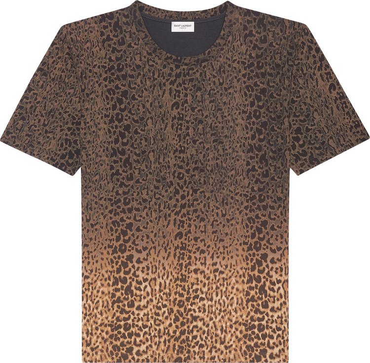Saint Laurent Leopard Shirt 'Beige/Fauve/Noir'