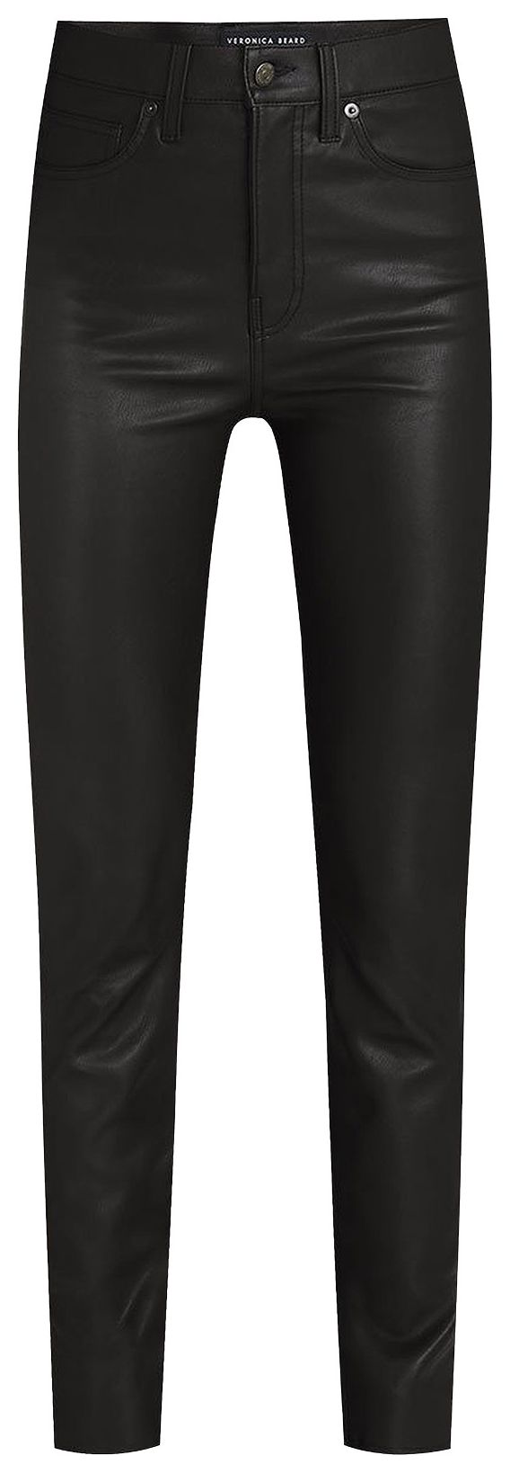 Saint Laurent Skinny Leather Trousers Black