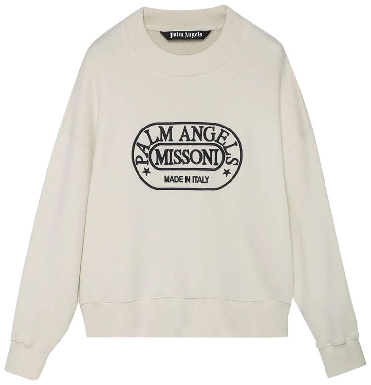 Palm Angels x Missoni Heritage Crew Off White