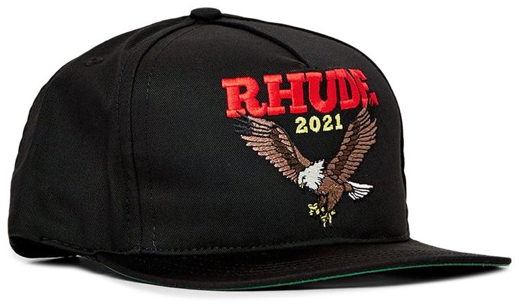 Rhude Eagle Logo Hat Black