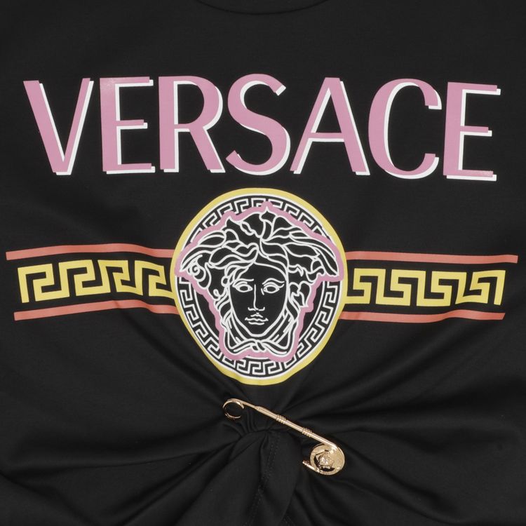 Versace Printed Tee BlackMulticolor