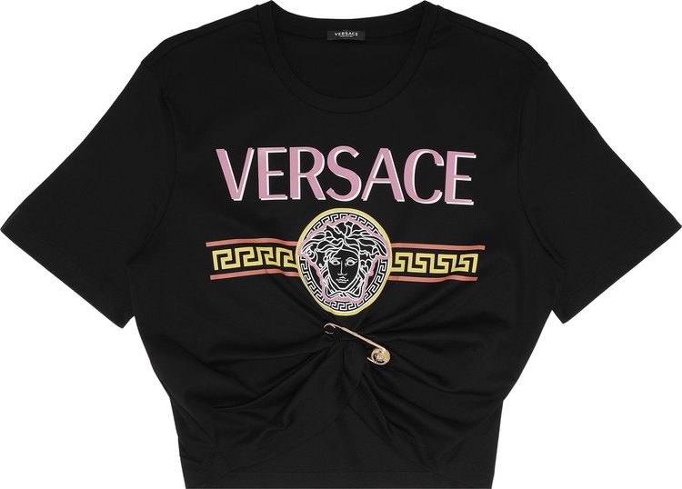 Versace Printed Tee 'Black/Multicolor'