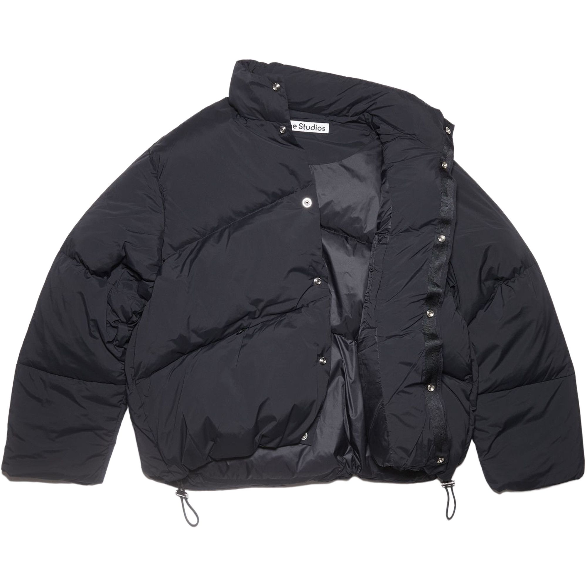 Acne down cheap coat black