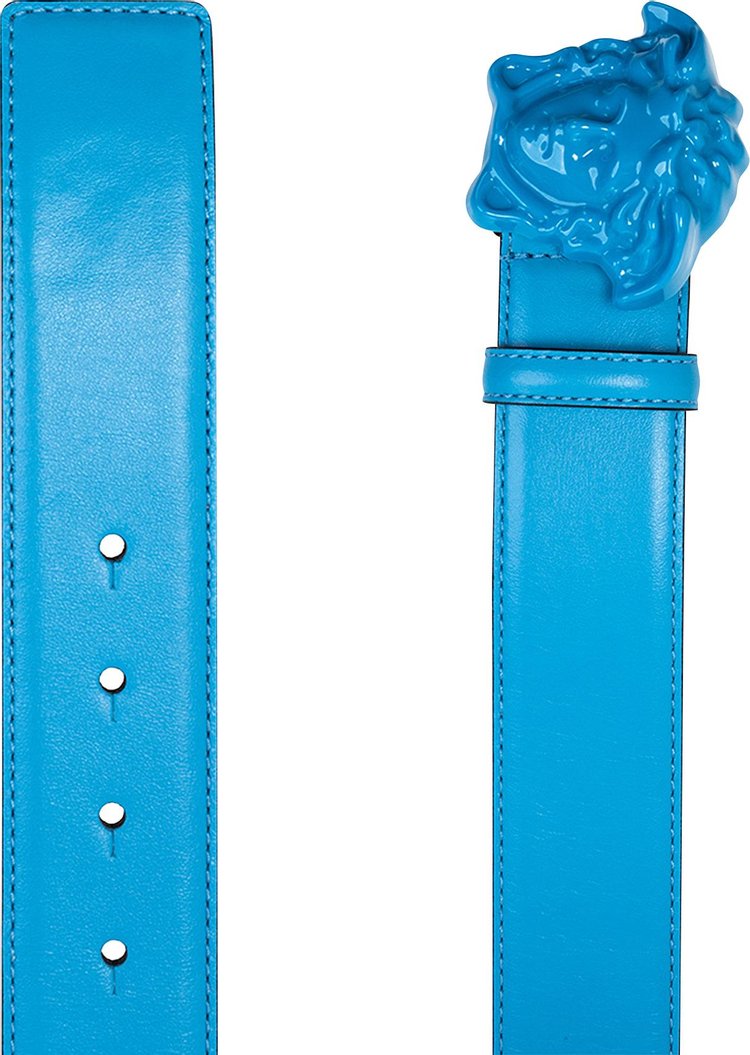 Versace Medusa Buckle Belt Blue