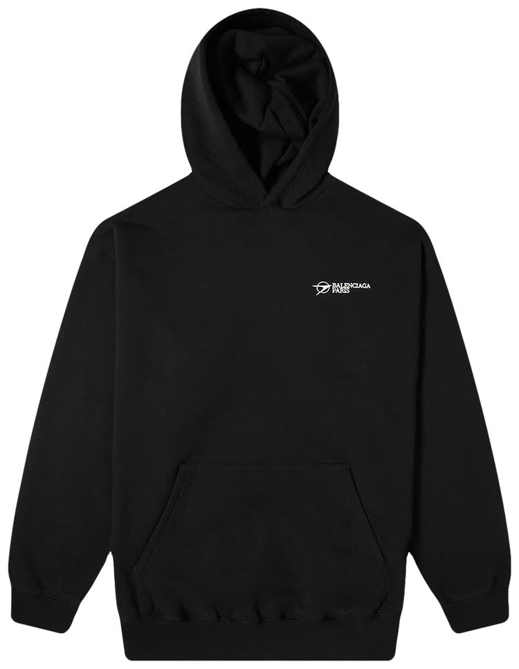 Balenciaga Large Fit Hoodie Black