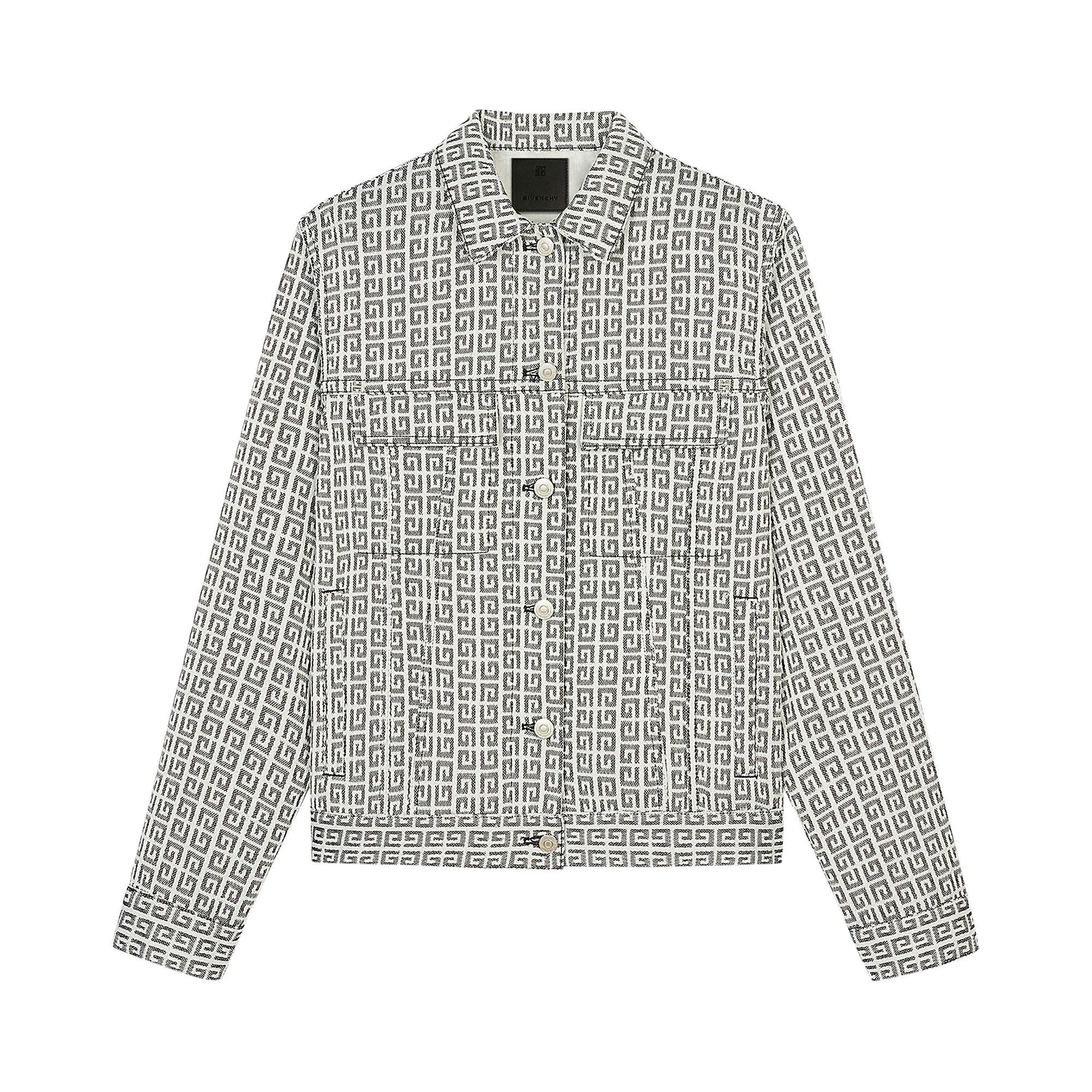 ブルゾン GIVENCHY FW21 4G JACQUARD JACKET (BW00C313N0_004) Buy Givenchy 4G Jacquard Denim Effect Jacket 'Black/White