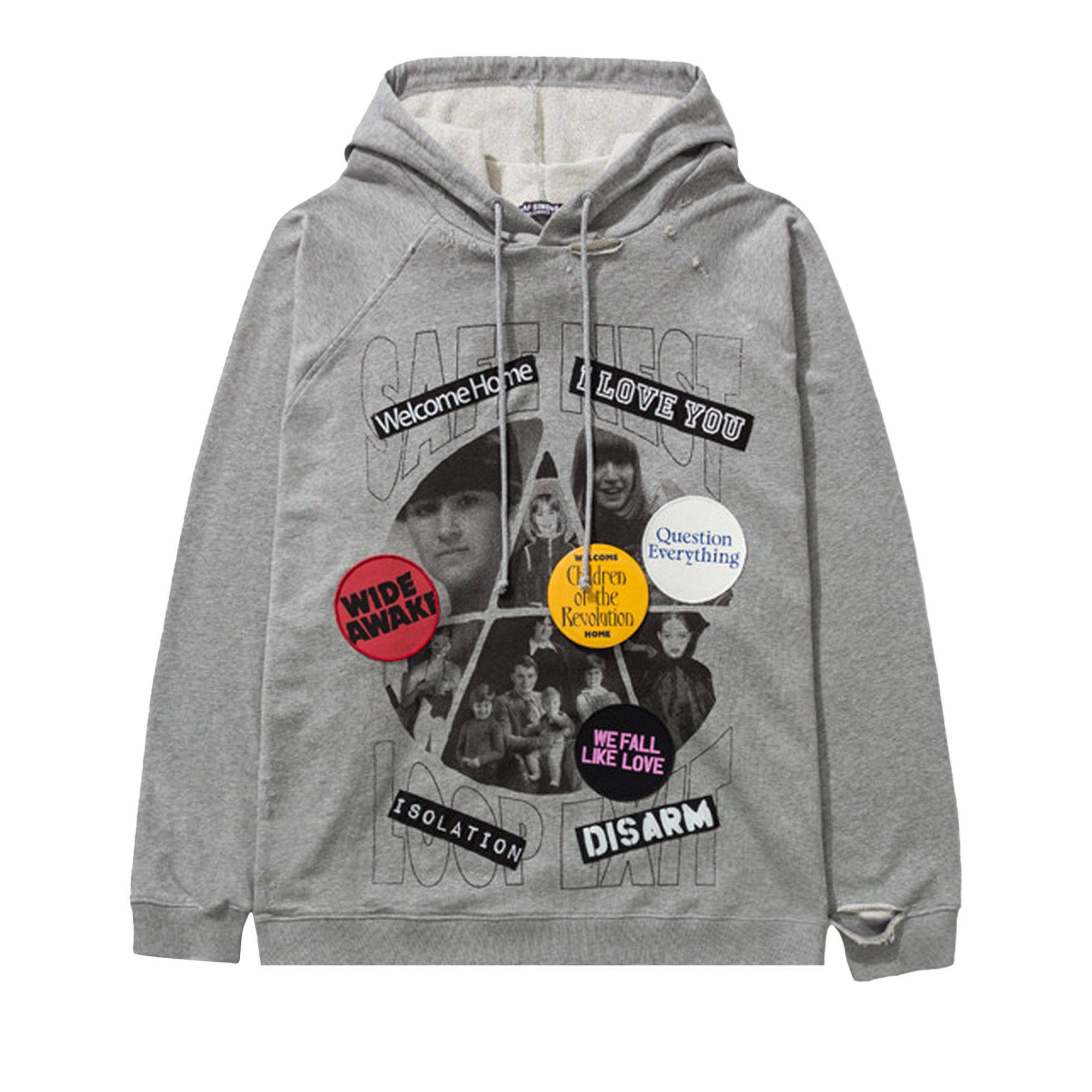 Buy Raf Simons Welcome Home Collage Destroyed Oversized Hoodie