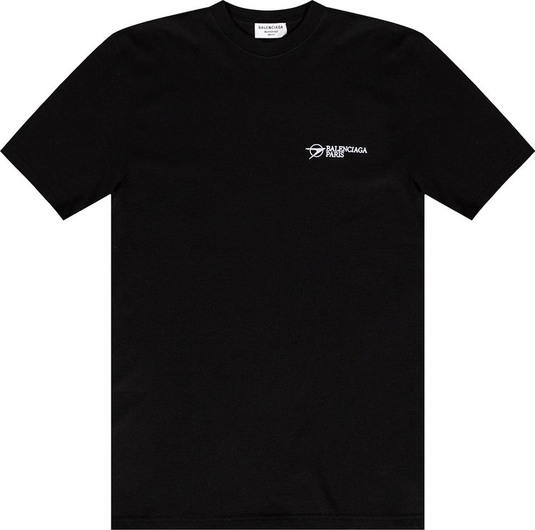 Buy Balenciaga Paris T-Shirt 'Black/White' - 641675 TKV86 1070 | GOAT
