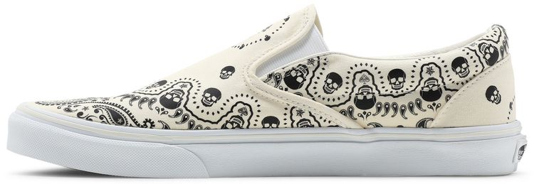 Vans Classic Slip On Bandana   Classic White