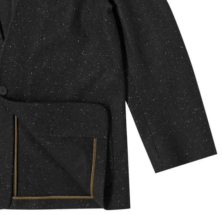 Fear of God Exclusively For Ermenegildo Zegna One Button Jacket Matte Black