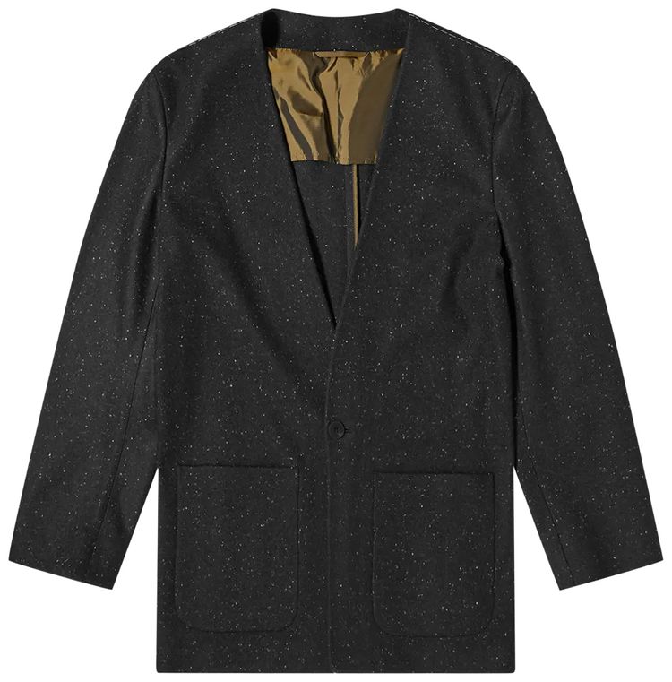 Fear of God Exclusively For Ermenegildo Zegna One Button Jacket Matte Black