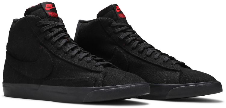 Stranger Things x Nike Blazer Mid QS Upside Down   Black