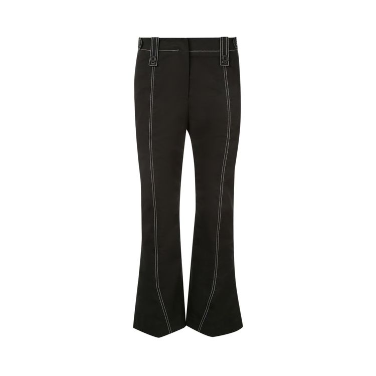 Givenchy Stitch Detail Flared Trousers Black