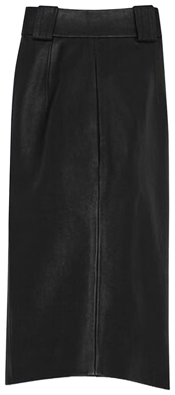 Saint Laurent Pleated Detail Leather Bermuda Shorts Black